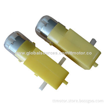 3V double side toy motor with plastic gear